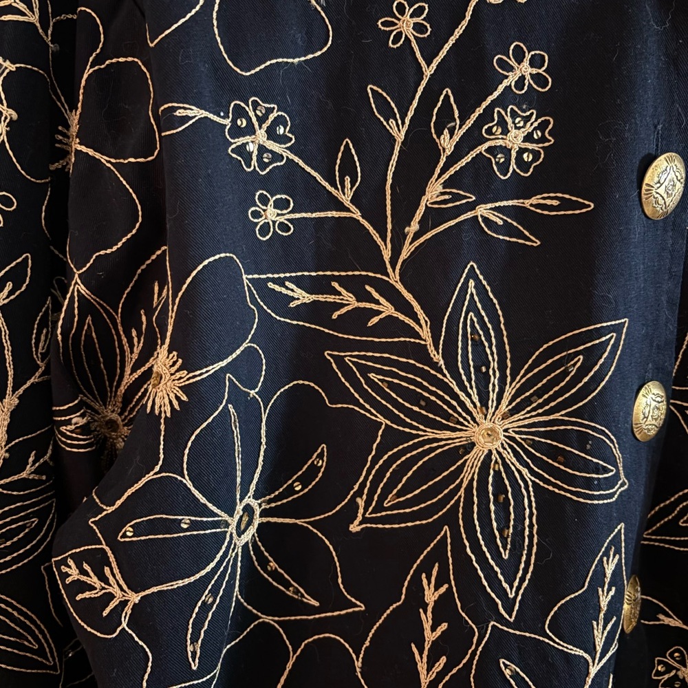 New Direction Gold Embroidered Jacket - Picture 3 of 4